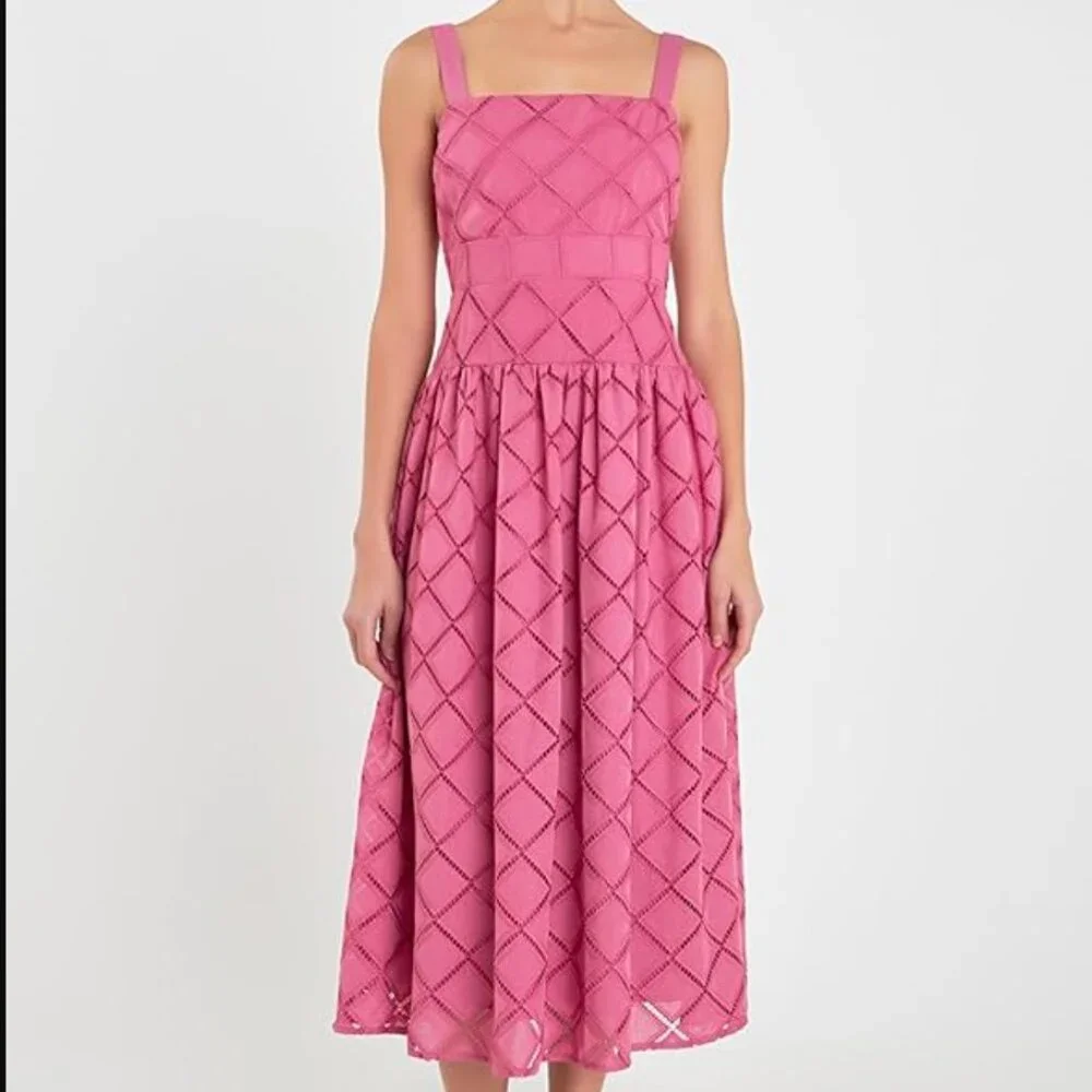 english factory embroidered lace midi dress English Factory